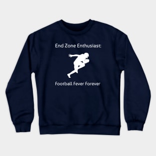 End Zone Enthusiast: Football Fever Forever Football Crewneck Sweatshirt